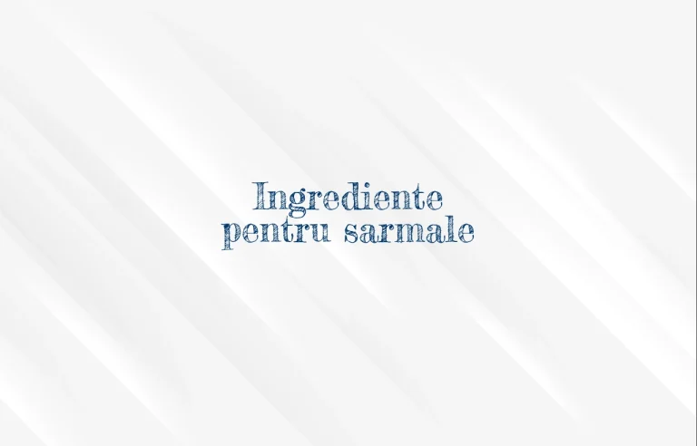 ingrediente pentru sarmale