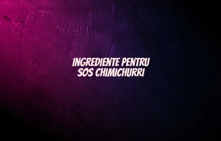 sos chimichurri ingrediente