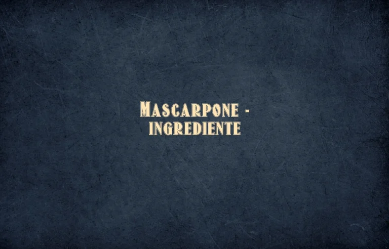mascarpone ingrediente