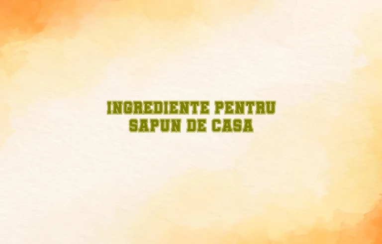 sapun de casa ingrediente