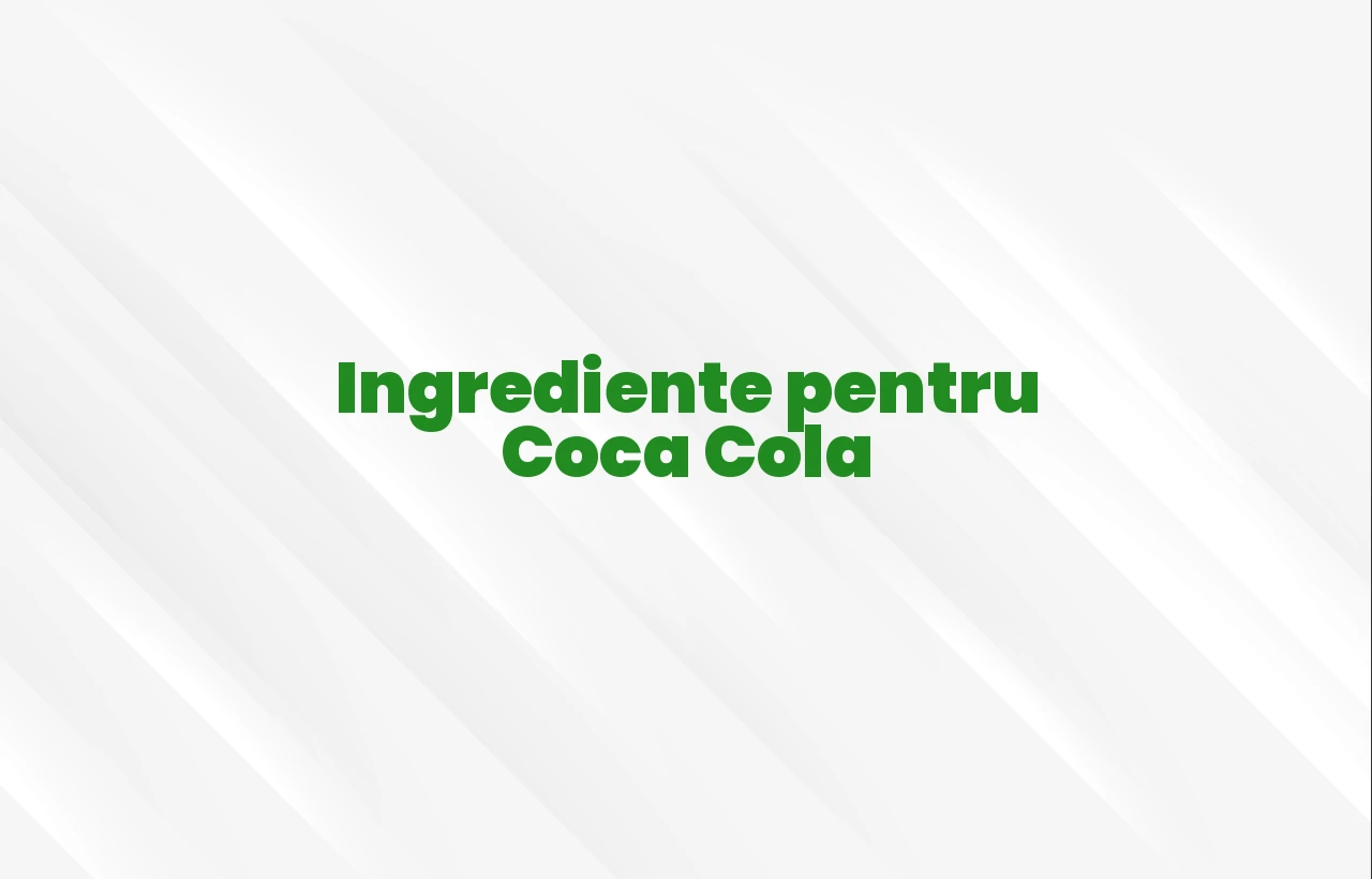 ingrediente coca cola