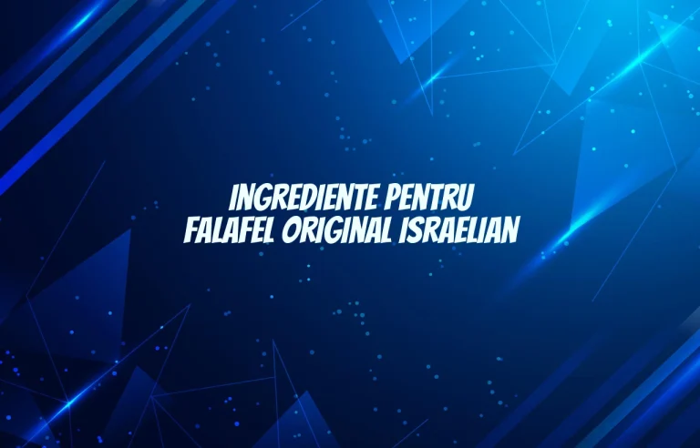 ingrediente falafel original israelian