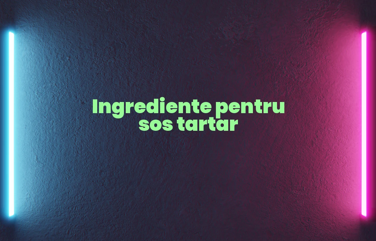 sos tartar ingrediente