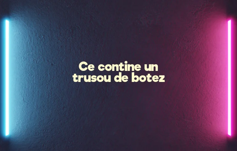 ce contine un trusou de botez