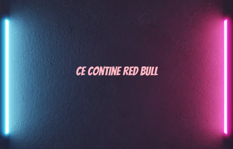 ce contine red bull