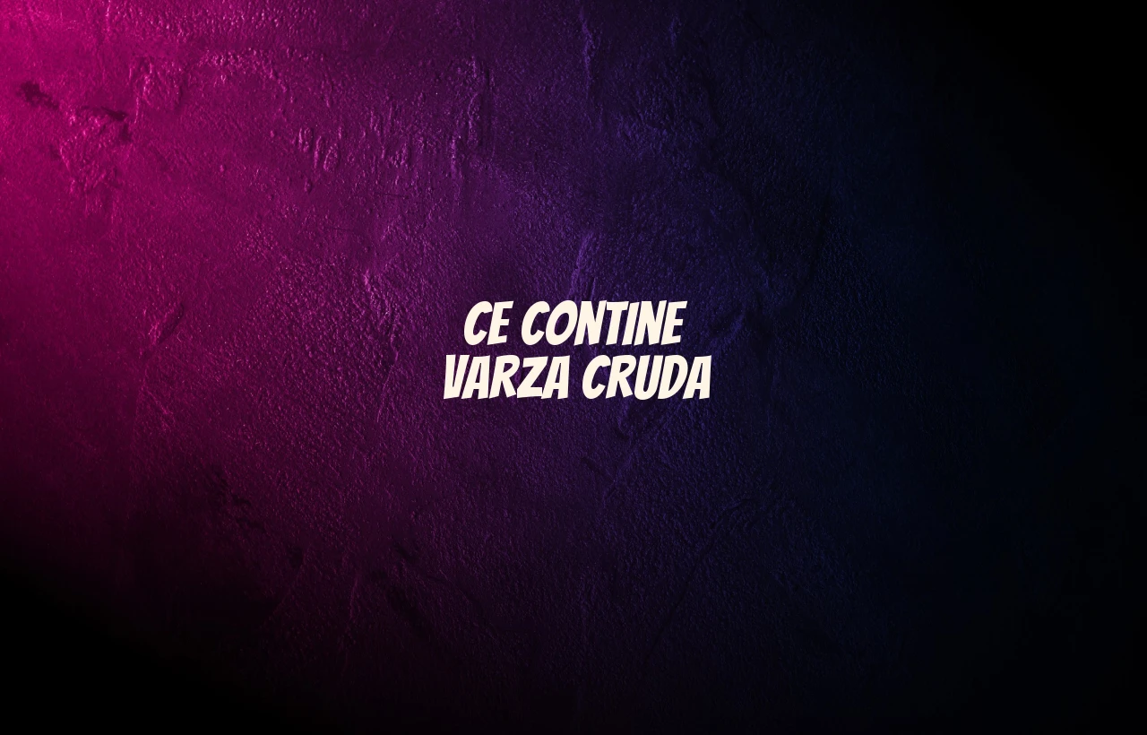 ce contine varza cruda